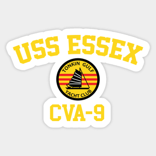 USS Essex CVA-9 Tonkin Gulf Yacht Club Sticker